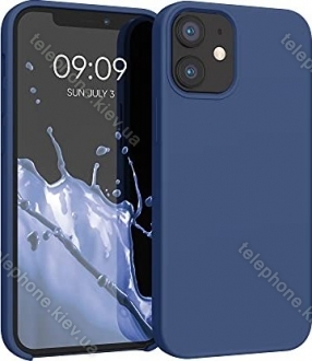 KWMobile TPU Silicone case for Apple iPhone 12 mini dark blue 
