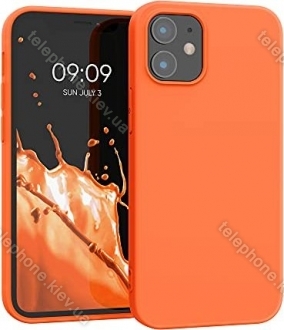 KWMobile TPU Silicone case for Apple iPhone 12 mini neonorange 