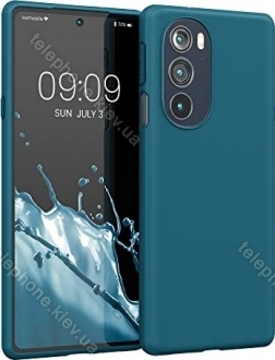 KWMobile TPU Silicone case for Motorola Edge 30 Pro Petrol 