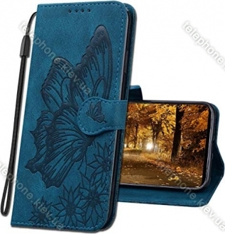 MRSTER Flip case Retro Butterfly for Xiaomi Poco X3 Pro blue 