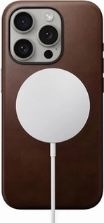 Nomad modern Leather case для Apple iPhone 16 Pro коричневый