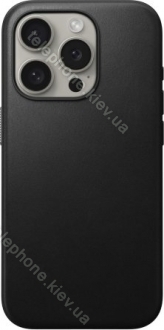 Nomad modern Leather case for Apple iPhone 15 Pro black 