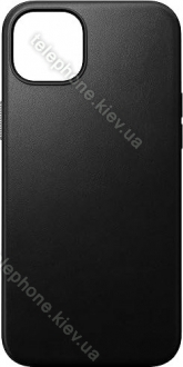 Nomad modern Leather case for Apple iPhone 15 Plus black 