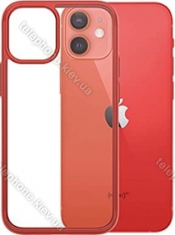 PanzerGlass clear case colour AntiBacterial Limited Edition for Apple iPhone 12 Pro Max red 
