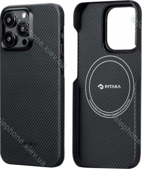 Pitaka MagEZ case 4 Twill for Apple iPhone 15 Pro black/grey 