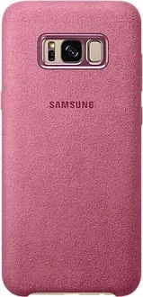 Samsung EF-XG955AP Alcantara Cover для Galaxy S8+ pink
