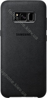 Samsung EF-XG955AS Alcantara Cover for Galaxy S8+ dark grey 