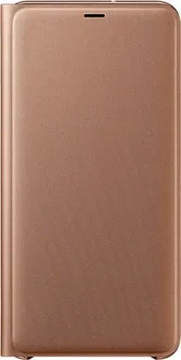 Samsung Flip wallet для Galaxy A7 (2018) gold