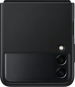 Samsung Leather Cover для Galaxy Z Flip 3 black
