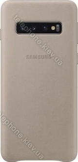 Samsung Leather Cover for Galaxy S10 grey 
