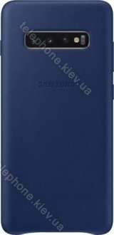 Samsung Leather Cover for Galaxy S10+ navy blue 