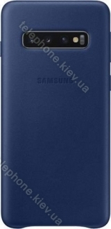 Samsung Leather Cover for Galaxy S10 navy blue 