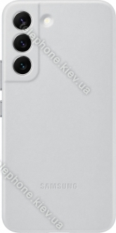 Samsung Leather Cover for Galaxy S22 Light Gray 