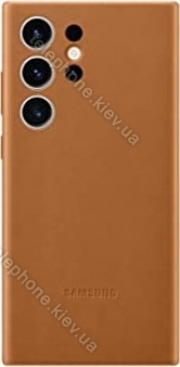 Samsung Leather case for Galaxy S23 Ultra Camel 