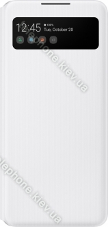 Samsung S-View wallet Cover for Galaxy A42 5G white 