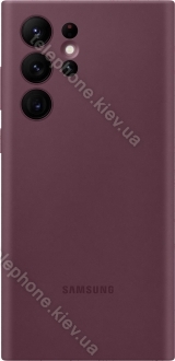 Samsung Silicone Cover for Galaxy S22 Ultra Burgundy 