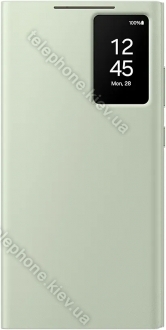 Samsung Smart View wallet case for Galaxy S24 Ultra light green 
