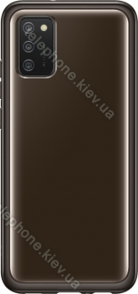 Samsung Soft clear Cover for Galaxy A02s black 