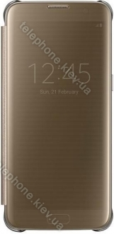 Samsung clear View Cover for Galaxy S7 Edge gold 