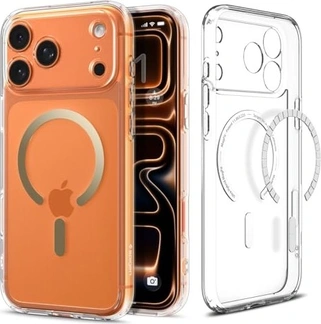 Spigen Ultra hybrid (MagFit) для Apple iPhone 17 Pro clear золотой