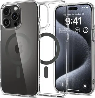 Spigen Ultra hybrid MagFit для Apple iPhone 15 Pro graphite