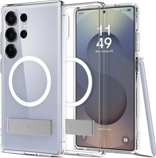 Spigen Ultra hybrid S (MagFit) для Samsung Galaxy S25 Ultra clear белый