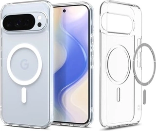 Spigen Ultra hybrid Metal ring (MagFit) для Google Pixel 10 Pro XL clear белый