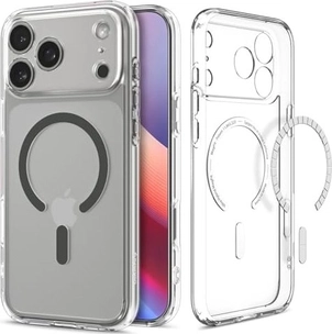 Spigen Ultra hybrid (MagFit) для Apple iPhone 17 Pro Max clear graphite