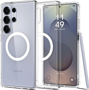 Spigen Ultra hybrid (MagFit) для Samsung Galaxy S25 Ultra clear белый