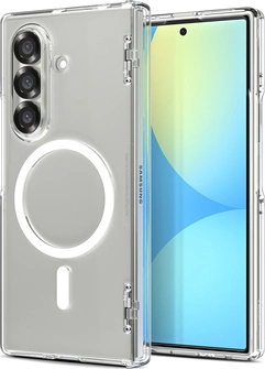 Spigen Ultra hybrid Pro (MagFit) для Samsung Galaxy Fold7 clear белый