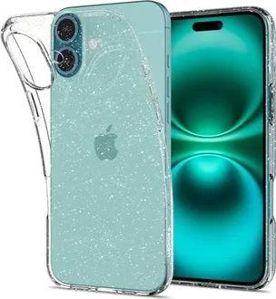 Spigen liquid Crystal Glitter для Apple iPhone 16 Crystal quartz