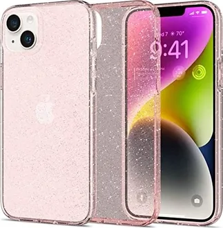 Spigen liquid Crystal Glitter для Apple iPhone 14 Rose quartz