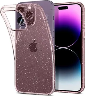 Spigen liquid Crystal Glitter для Apple iPhone 14 Pro Rose quartz