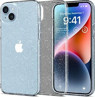 Spigen liquid Crystal Glitter для Apple iPhone 14 Crystal quartz