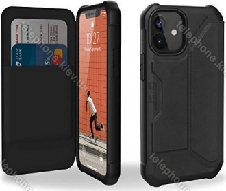 UAG Metropolis case for Apple iPhone 12 mini LTHR ARMR Black 