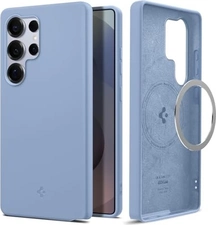 Spigen Silicone Fit (MagFit) для Samsung Galaxy S25 Ultra Sapphire синий