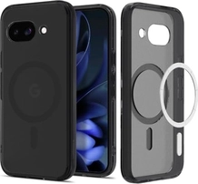 Spigen Ultra hybrid Metal ring (MagFit) для Google Pixel 9a frost черный