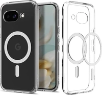 Spigen Ultra hybrid Metal ring (MagFit) для Google Pixel 9a clear белый