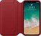Apple leather Folio case для iPhone X красный