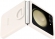 Samsung Silicone case with ring for Galaxy Z Flip 5 Cream 