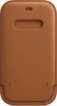 Apple iPhone 12/12 Pro Leather Sleeve with MagSafe Saddle коричневый