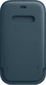 Apple iPhone 12/12 Pro Leather Sleeve with MagSafe Baltic синий