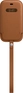 Apple iPhone 12 Mini Leather Sleeve with MagSafe Saddle коричневый