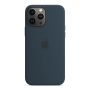 Apple iPhone 13 Pro Max Silicone Case with MagSafe Abyss Blue 