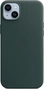 Apple leather case with MagSafe для iPhone 14 Plus forest зеленый