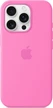Apple silicone case with MagSafe для iPhone 16 Pro peony
