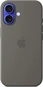 Apple silicone case with MagSafe для iPhone 16 stone grey