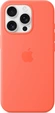 Apple silicone case with MagSafe для iPhone 16 Pro mandarin