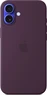 Apple silicone case with MagSafe для iPhone 16 Plus plum