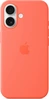 Apple silicone case with MagSafe для iPhone 16 mandarin